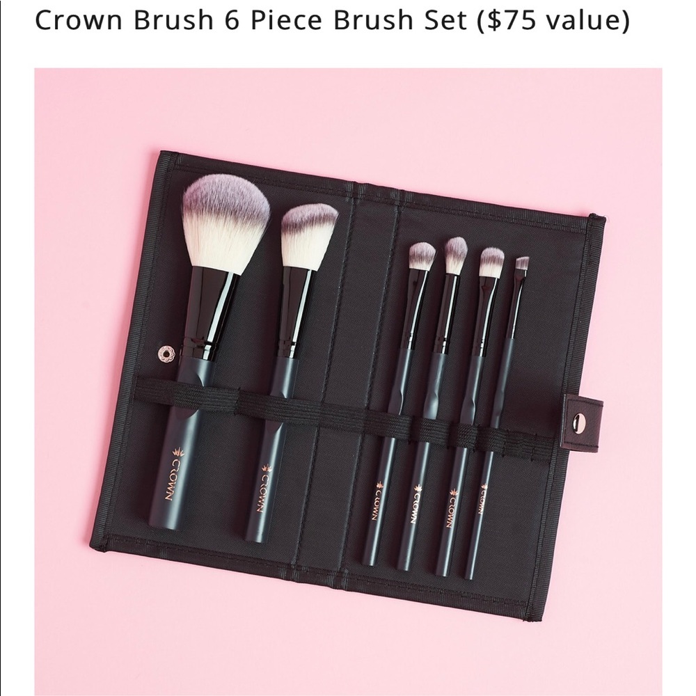 *SOLD* 6 piece Crown Makeup Brush Set